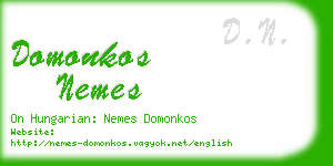 domonkos nemes business card